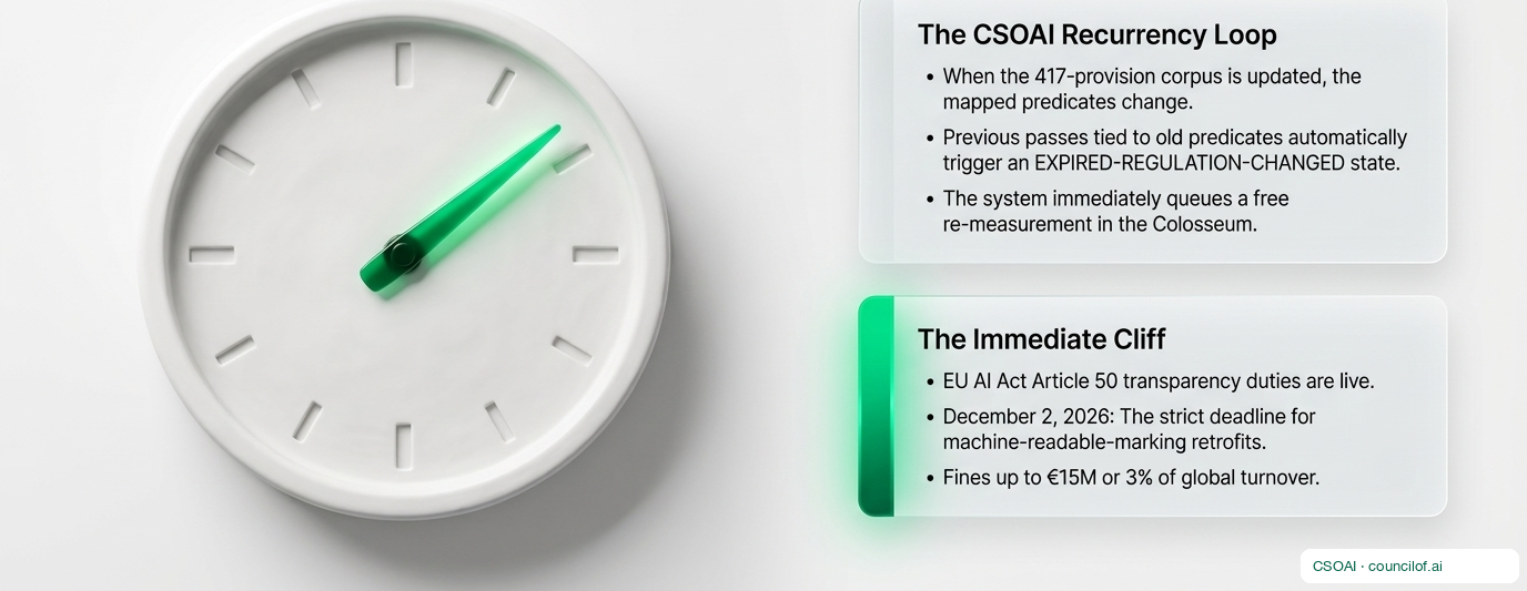 A plain white clock face with a single green hand